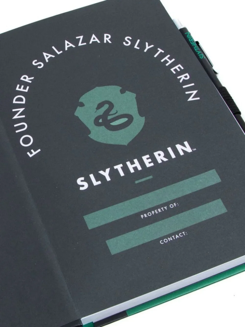 Harry Potter Slytherin Hardcover Journal and Pen Set